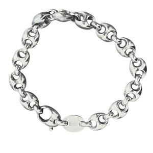 Vintage Gucci Marina Link Bracelet Sterling Silver Chunky Y2K Unisex Italy 18cm